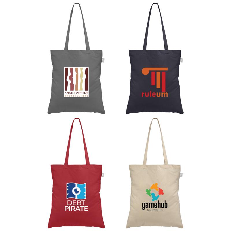 Image of Geo - Recycled 140g Cotton Canvas Tote Bag